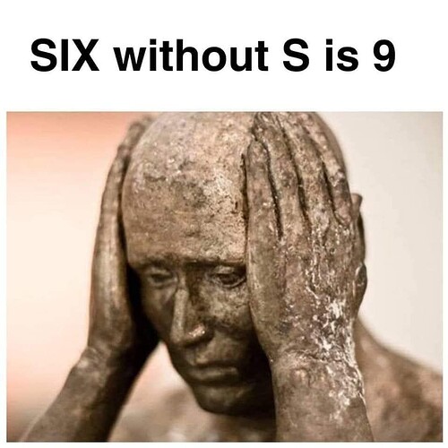 SIX equals 9