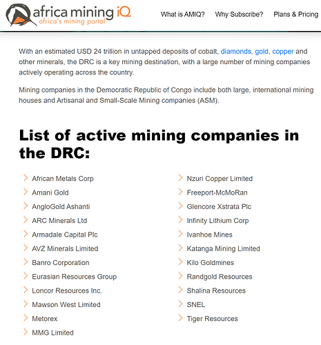 drc mining list